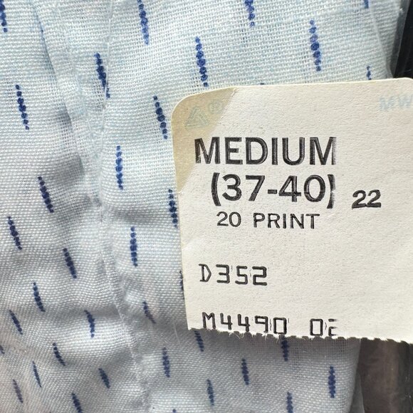 Mens Short Sleeve Knee-Length Lined Pattern Pajamas Size M New Old Stock Vtg - Picture 2 of 6